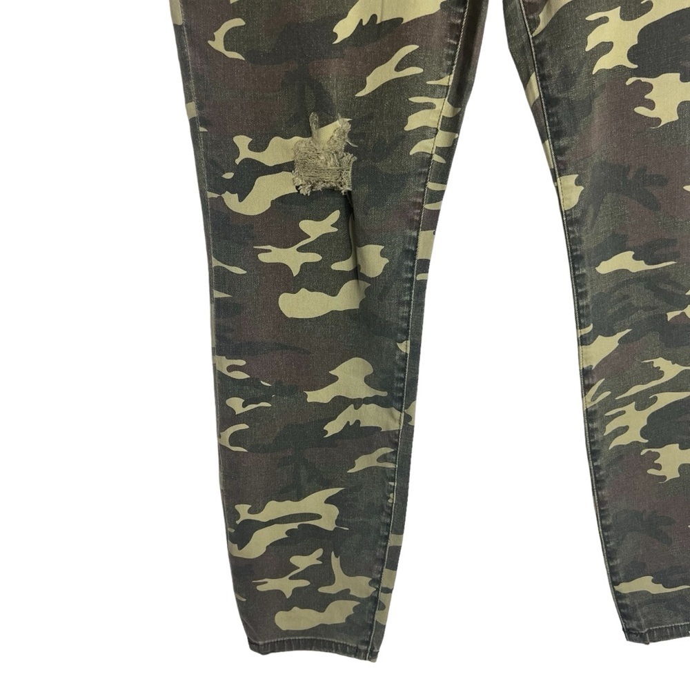KUT FROM THE CLOTH Distressed Connie High-rise Camo Skinny Pants in Camo Size 4 - Picture 9 of 10